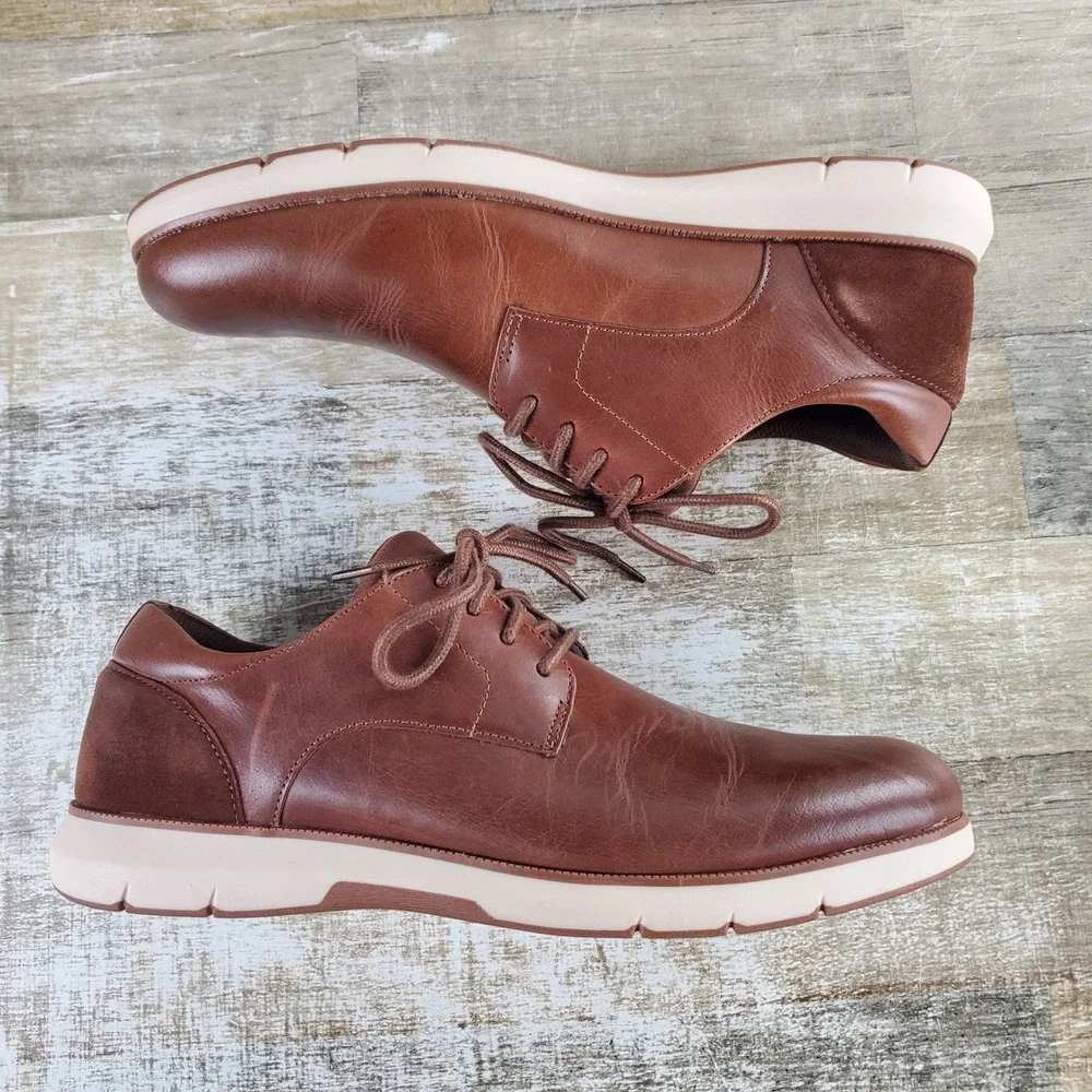 Dr. Scholls Feel Driven Plantar Fasciitis Mens Dress Shoes Sz 11 M Brown Oxford